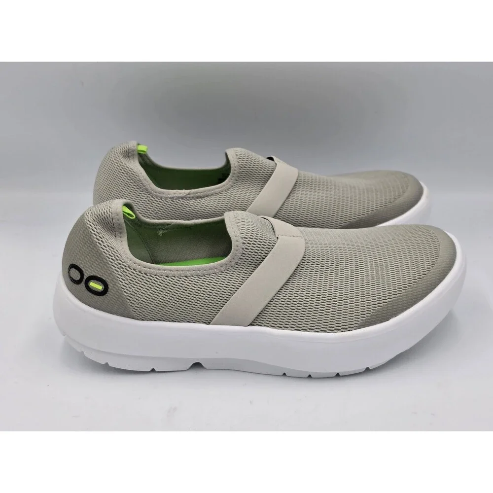 OOFOS OOmg Unisex Shoes Womens 9 Low Gray Mesh Slip On Recovery Comfort Slip On